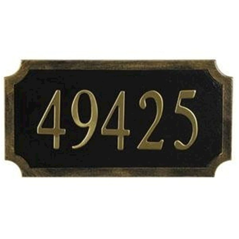 Art Nuevo Top Mount Address Plaque
