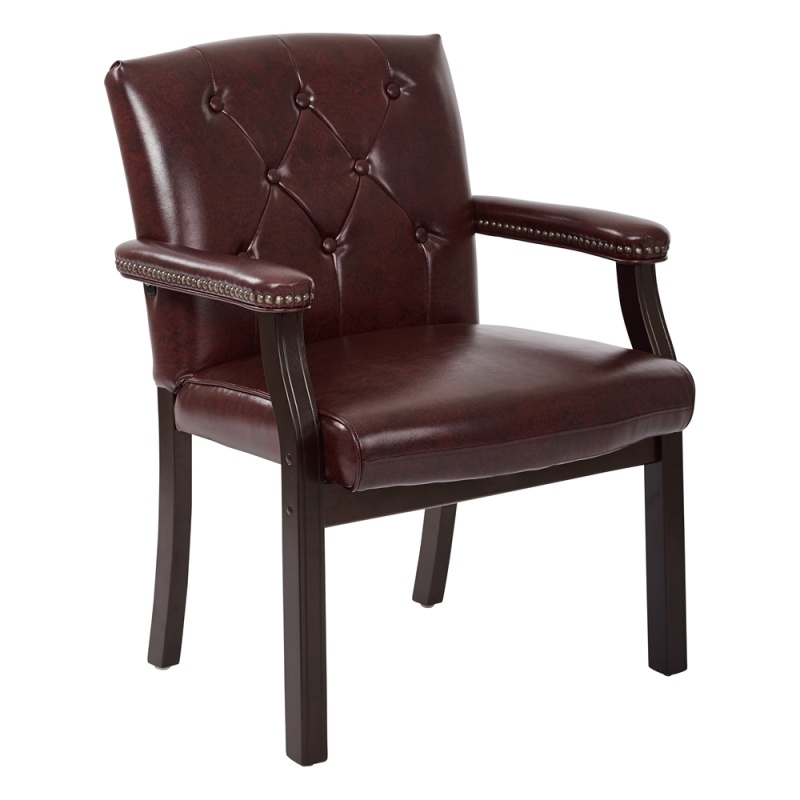 Traditional Visitors Chair With Padded Arms