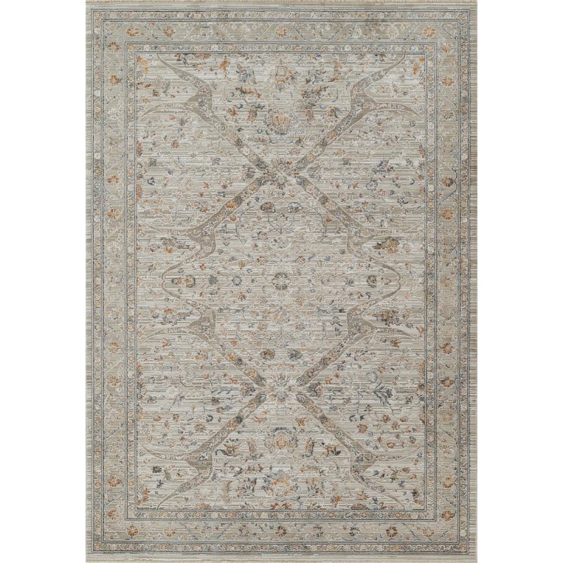Traditional Rectangle Area Rug, Cream, 2'2" X 3'11"