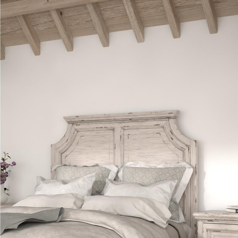 Providence Queen Panel Headboard , Antiqued White
