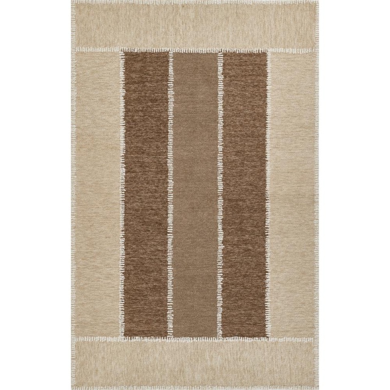 Contemporary Runner Area Rug, Beige, 2'3" x 8' Runner