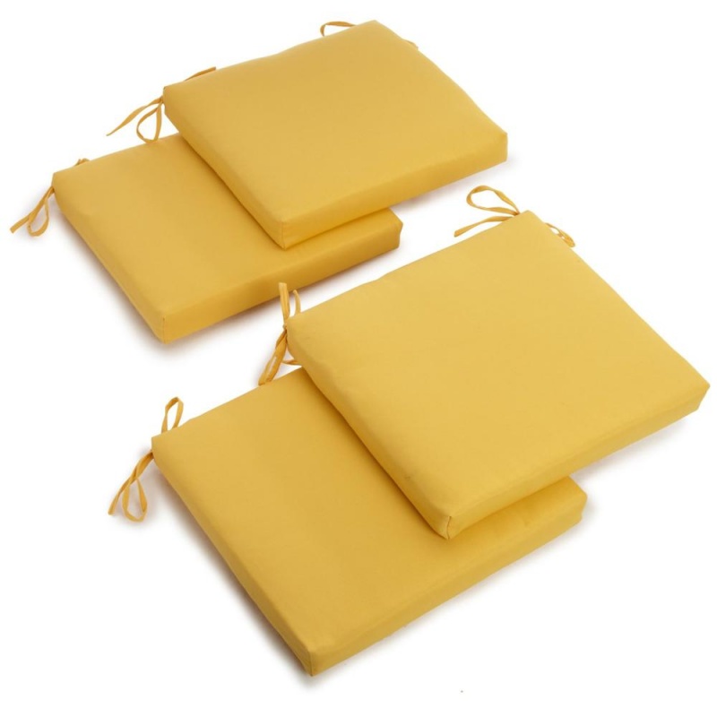 20-Inch By 19-Inch Twill Chair Cushion (Set Of Four)