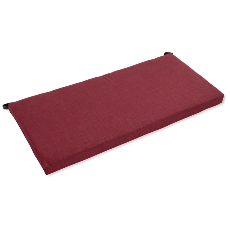 42-Inch By 19-Inch Solid Outdoor Spun Polyester Loveseat Cushion
