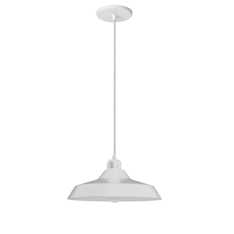 1 Light Matte White Pendant