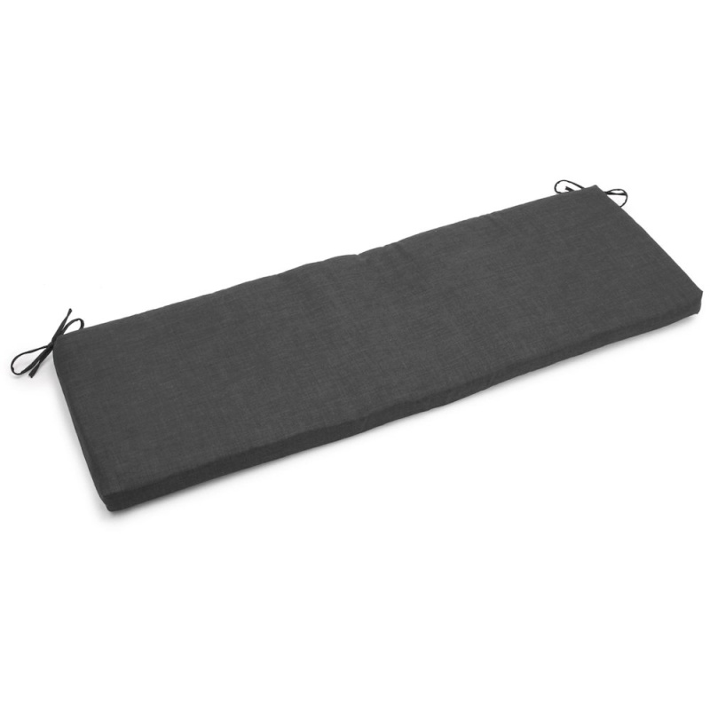 54-Inch By 19-Inch Solid Outdoor Spun Polyester Bench Cushion