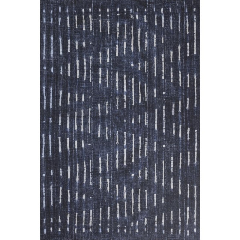 Contemporary Rectangle Area Rug, Denim, 9' X 12'