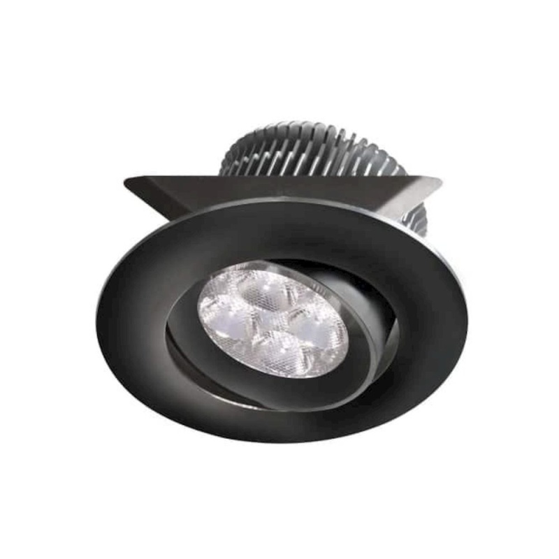 24V DC 8W Black Adjustable Mini LED Pot Light