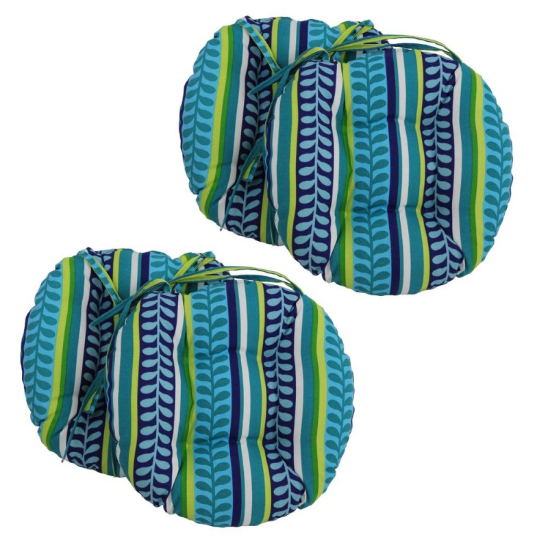 16-Inch Outdoor Spun Polyester Tufted Chair Cushion Set of 4