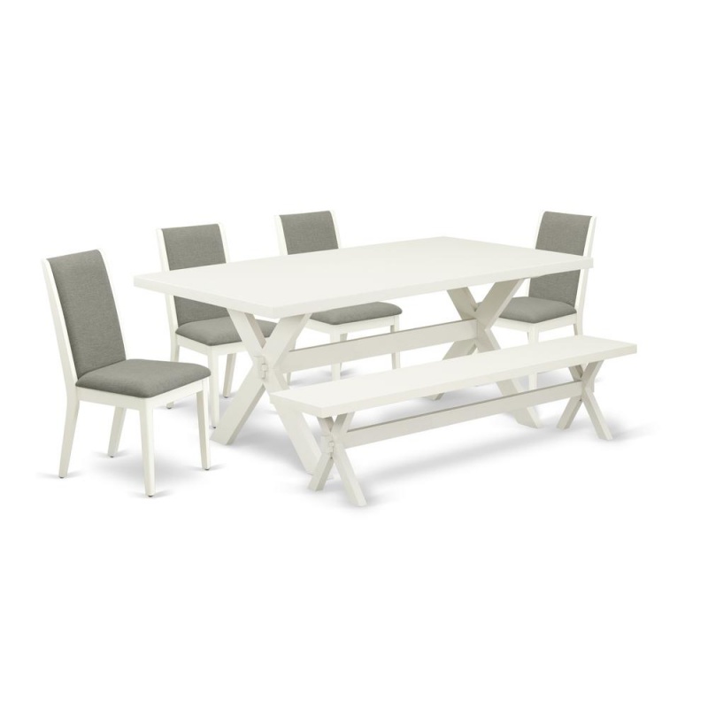 6-Piece Stylish Rectangular Table Set