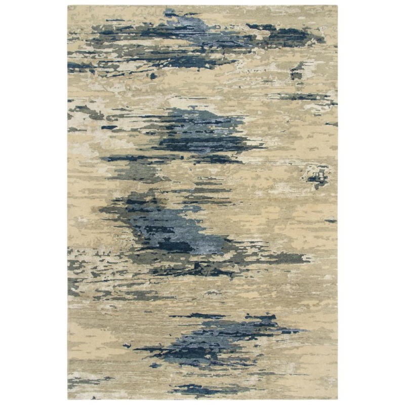 Hand Knotted Cut Pile Wool/ Viscose Rug, 8' X 10'