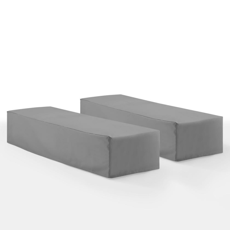 2Pc Outdoor Chaise Lounge Furniture Cover Set - 2 Chaise Lounge