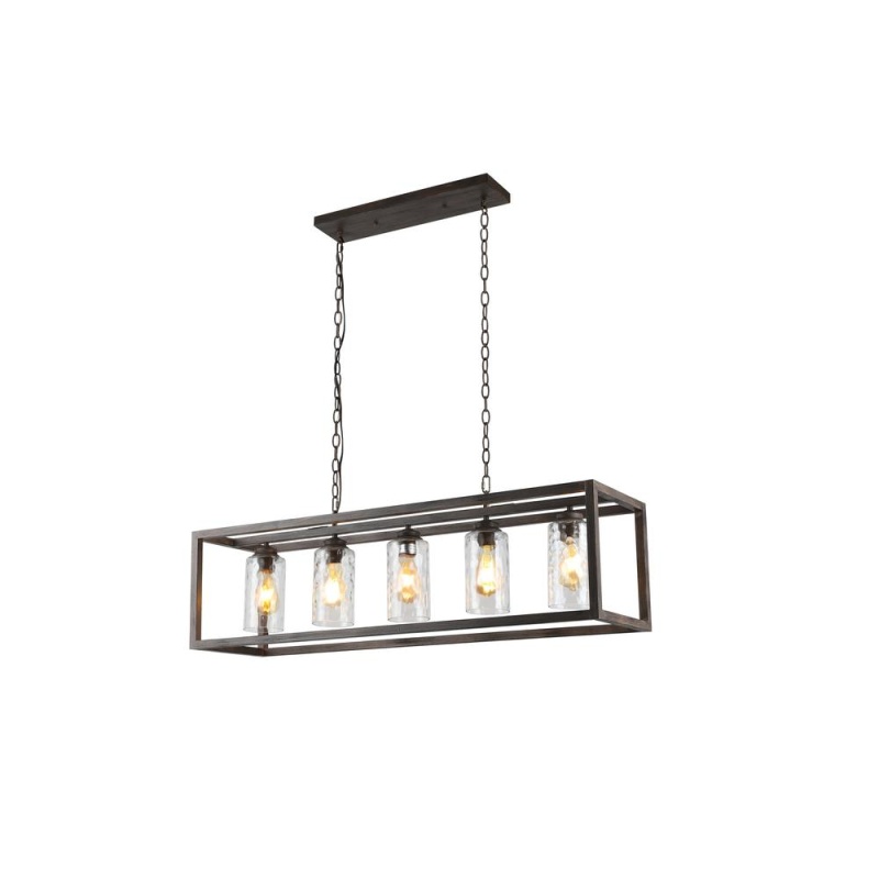 Chloe Lighting Farmhouse-Style 4 Light Semi-Flush Fixture 24" Wide