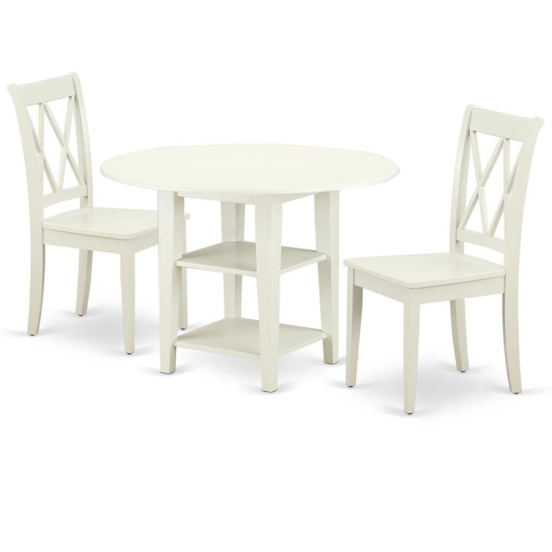 Dining Room Set Linen White, Sucl3-Lwh-w