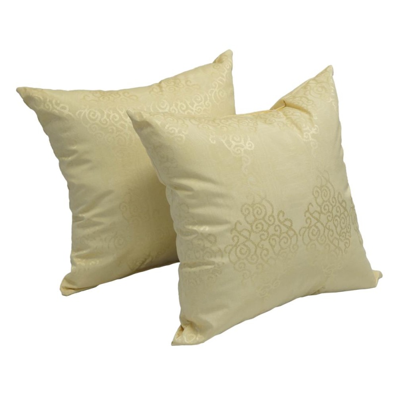 17-Inch Jacquard Throw Pillows With Inserts (Set Of 2) 9910-S2-Id-020