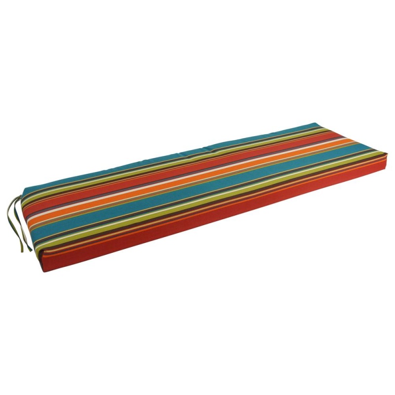 60-Inch by 19-Inch Patterned Outdoor Bench Cushion