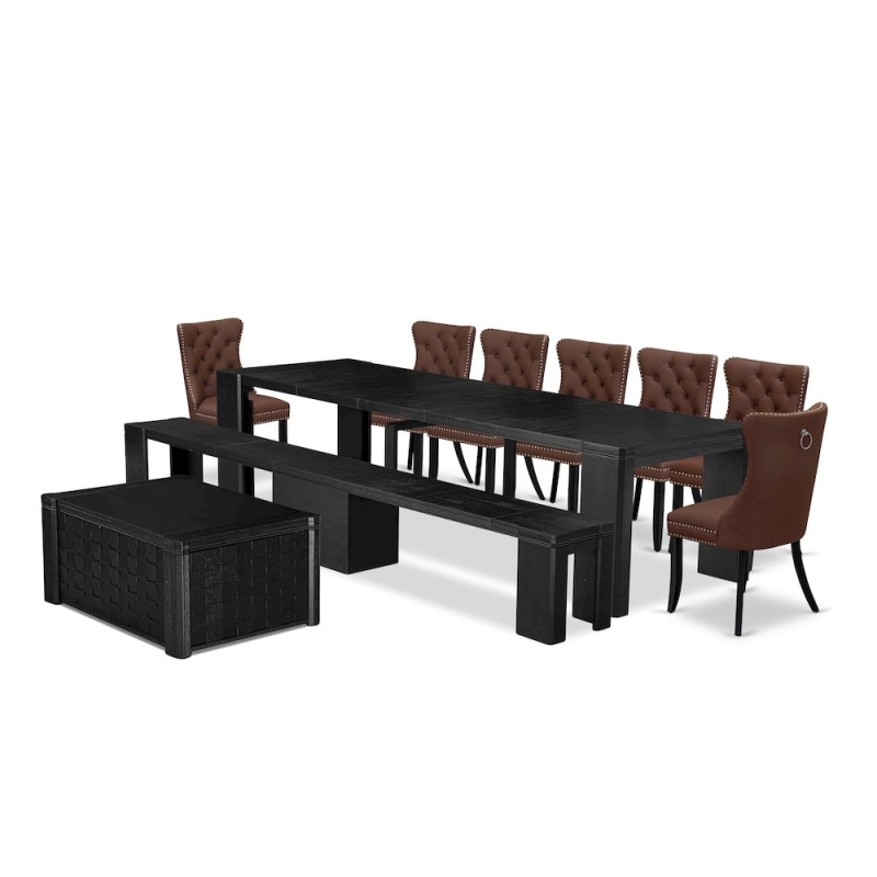 10-Piece Modern Dining Room Table Set