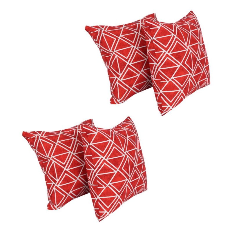 17-Inch Square Polyester Outdoor Throw Pillows (Set Of 4) 9910-S4-Od-227