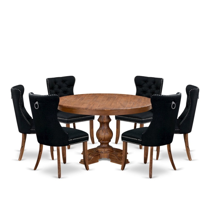7-Piece Kitchen Set in Black Color