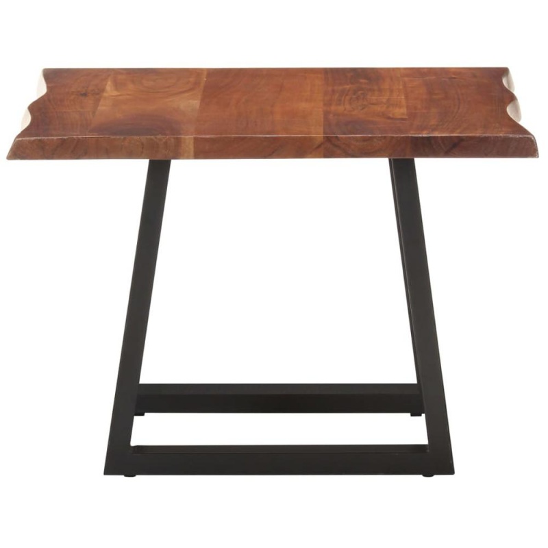 Vidaxl Coffee Table With Live Edges 23.6"X23.6"X15.7" Solid Acacia Wood 1046