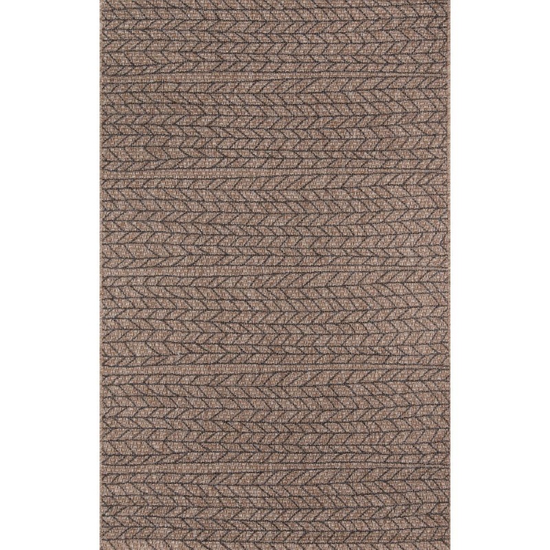 Contemporary Runner Area Rug, Tan, 2'7" X 7'6" Runner