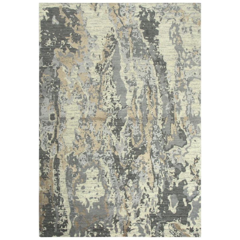 Hybrid Cut Pile Wool/ Tencel Rug, 9' X 12'
