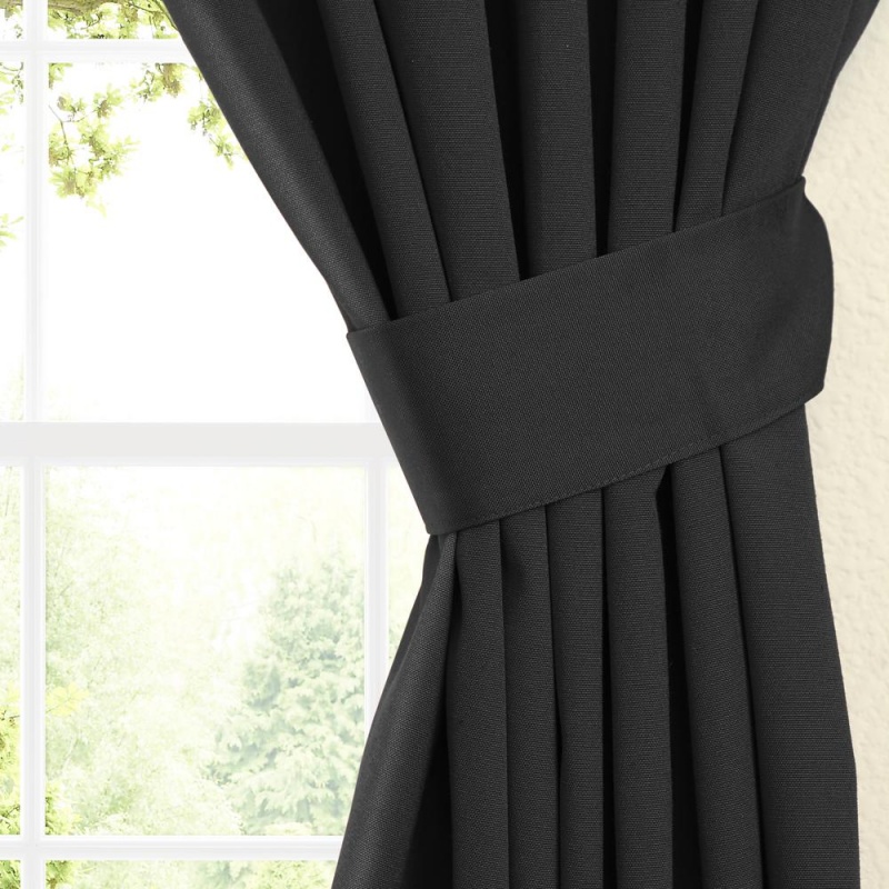 Blazing Needles 63-Inch By 52-Inch Twill Curtain Panels (Set of 2)