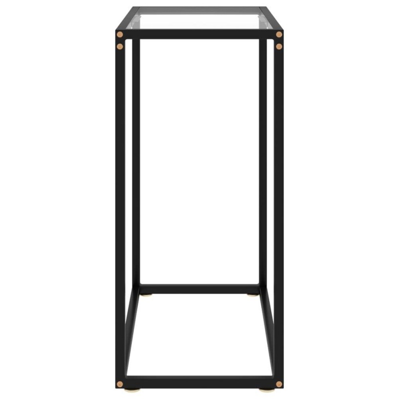 Vidaxl Console Table Transparent 23.6"X13.8"X29.5" Tempered Glass 2803
