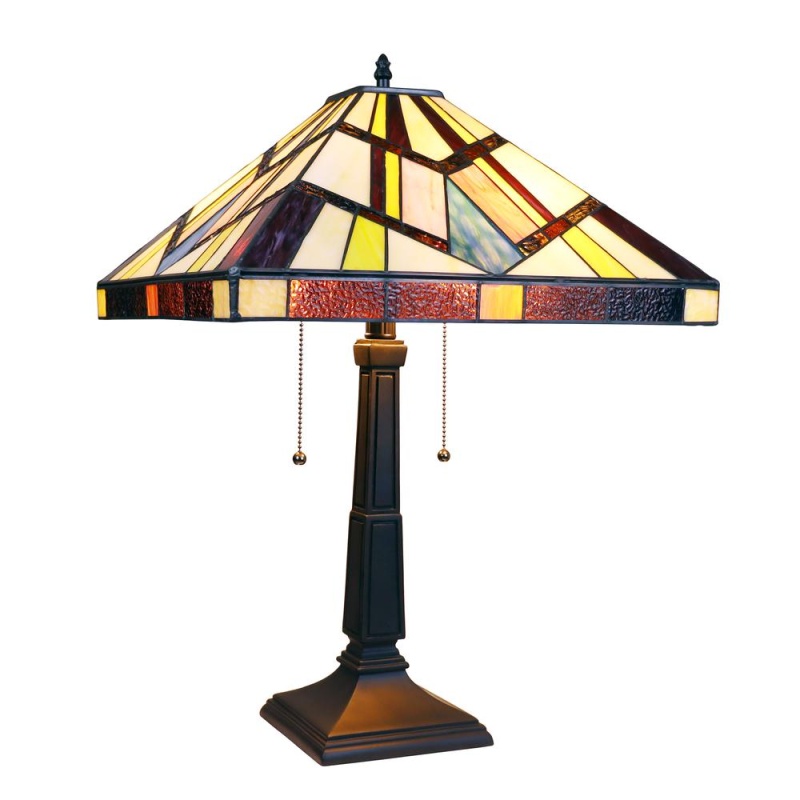 Chloe Lighting Vincent Tiffany-Style Mission Table Lamp
