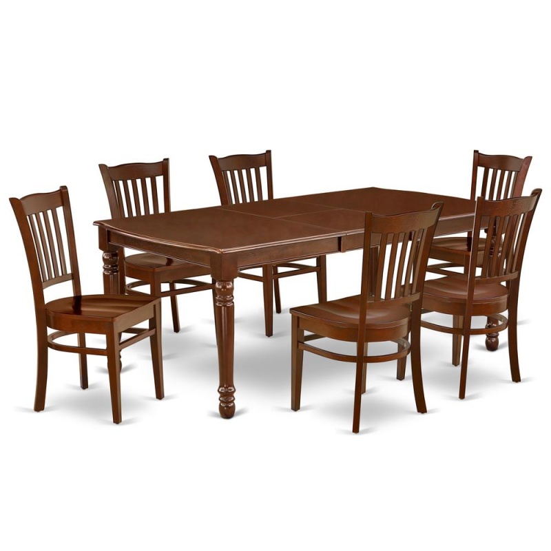 Dining Room Set Mahogany, Dogr7-Mah-w