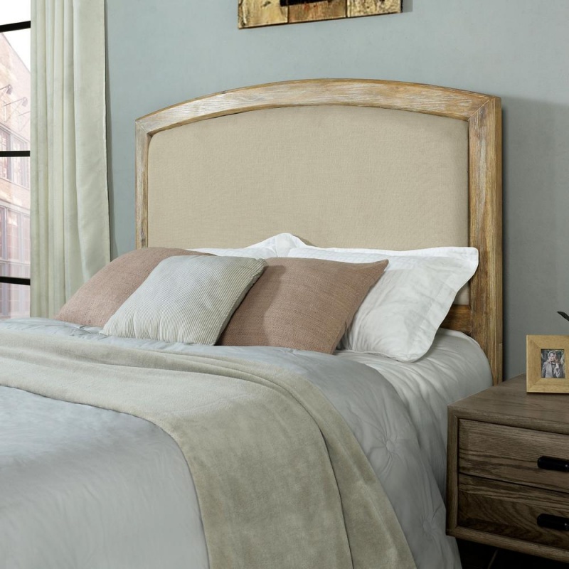 Cambria Full/Queen Headboard Weathered Pine/Creme