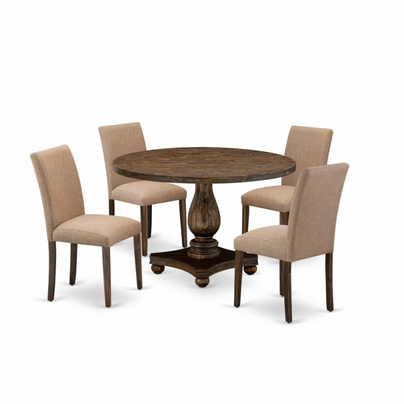 5 Piece Mid Century Modern Dining Set