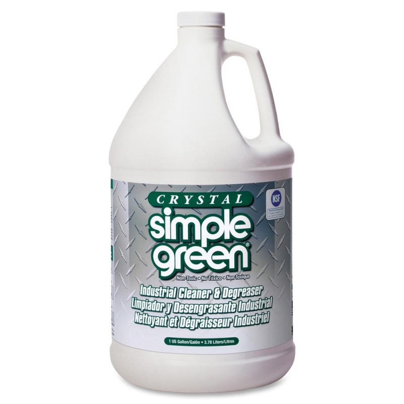 Simple Green Crystal Industrial Cleaner/Degreaser - Concentrate Liquid - 128 Fl Oz (4 Quart) - Bottle - 6 / Carton - Clear