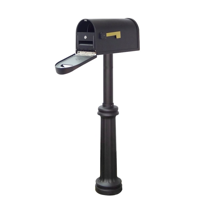 Classic Curbside Mailbox With Locking Insert And Bradford Mailbox Post