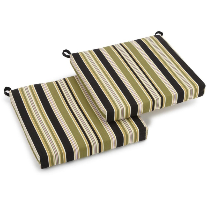 20-Inch By 19-Inch Spun Polyester Chair Cushion (Set Of Two)
