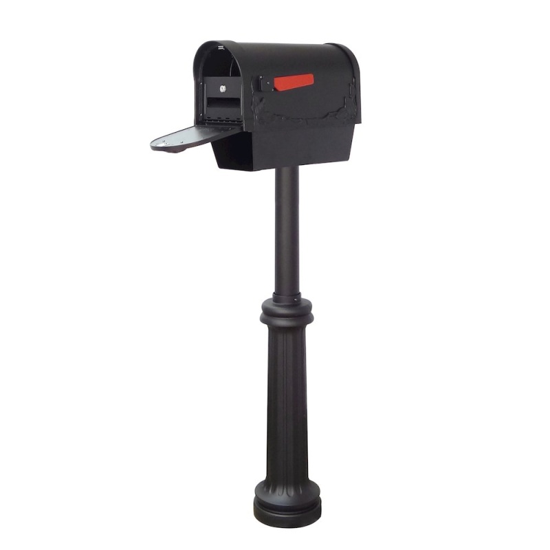 Floral Curbside Mailbox with Newspaper Tube, Locking Insert and ...