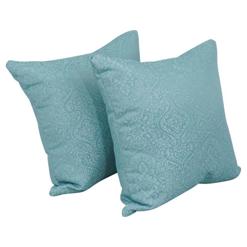17-Inch Jacquard Throw Pillows With Inserts, Set of 2