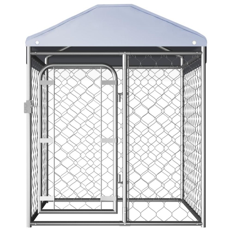 Vidaxl Outdoor Dog Kennel With Roof 39.4"X39.4"X49.2"