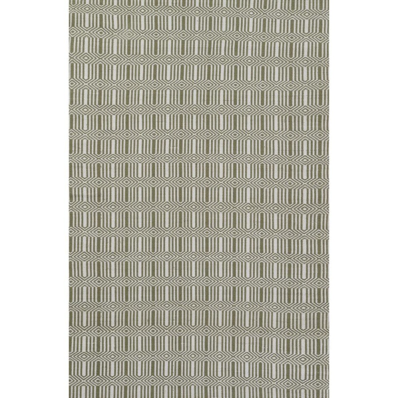 Contemporary Rectangle Area Rug, Green, 3'6" X 5'6"