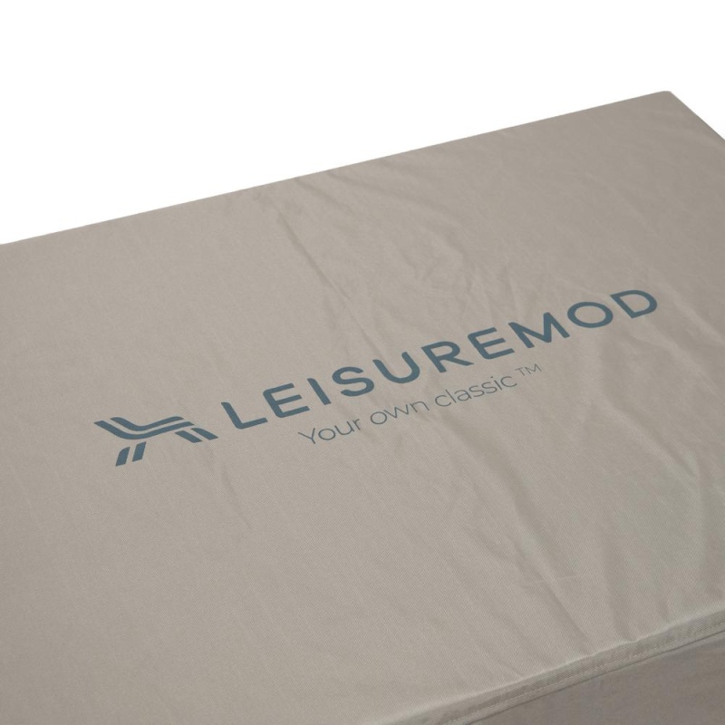 Leisuremod Chelsea Waterproof Fabric Rectangle Fire Pit Table Cover