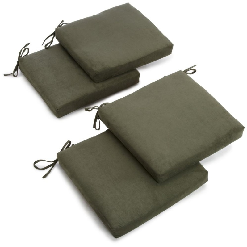 20-Inch by 19-Inch Polyester Chair Cushion Set of Four