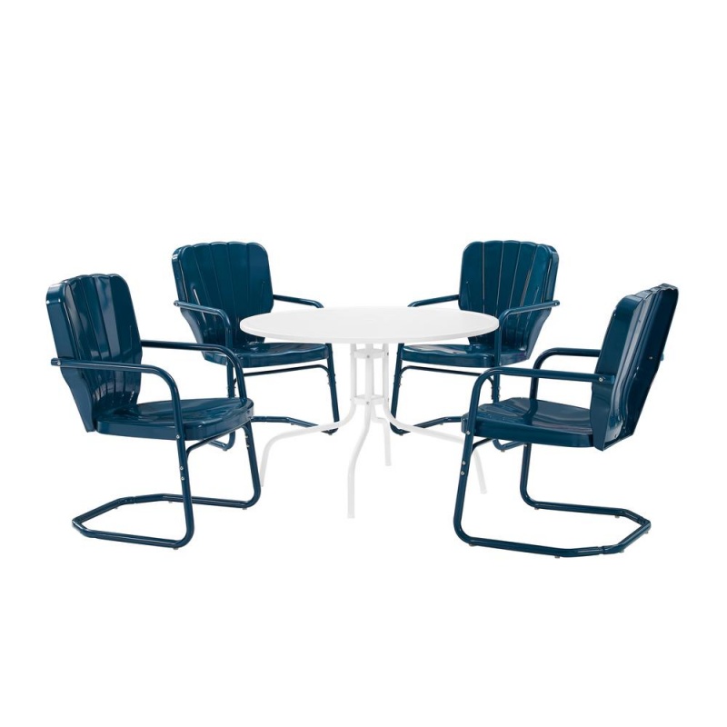 Ridgeland 5Pc Round Retro Outdoor Dining Set