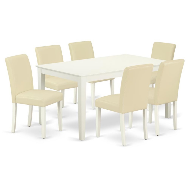 Dining Room Set Linen White