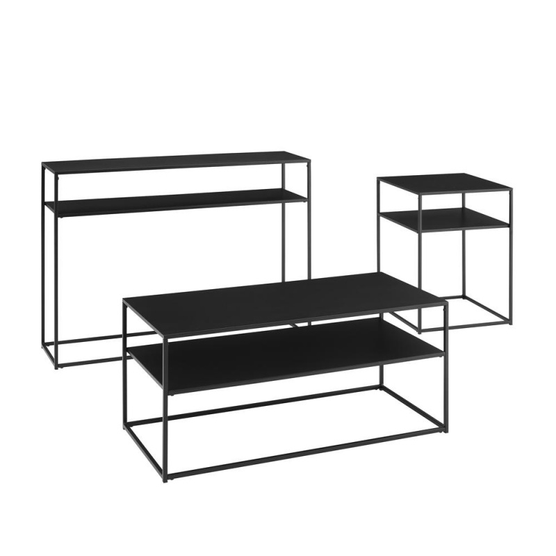 Braxton 3-Piece Coffee Table Set - Coffee Table, Console Table, & End Table