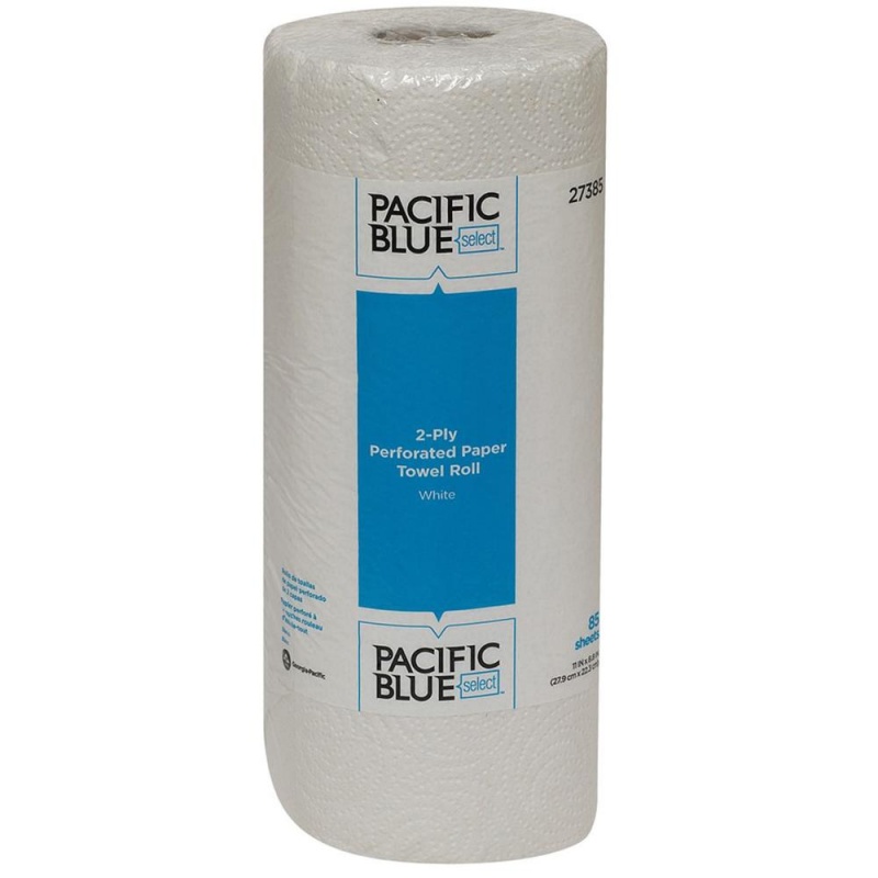 Pacific Blue Select Perforated Paper Towel Roll - 2 Ply - 8.80" X 11" - 85 Sheets/Roll - White - Paper - Perforated - For Healthcare, Food Service - 30 / Carton