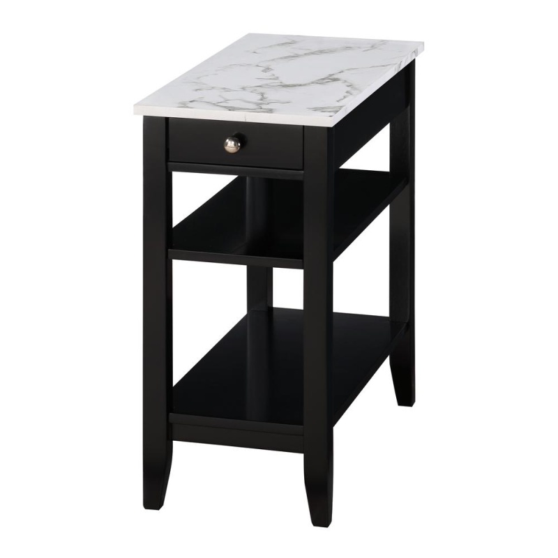 American Heritage 1 Drawer Chairside End Table With Shelves