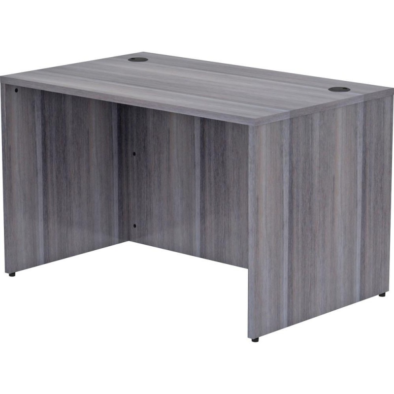 Lorell Weathered Charcoal Laminate Desking Desk Shell - 48" X 30" X 29.5" , 1" Top - Material: Polyvinyl Chloride (Pvc) Edge - Finish: Laminate Top, Weathered Charcoal Top