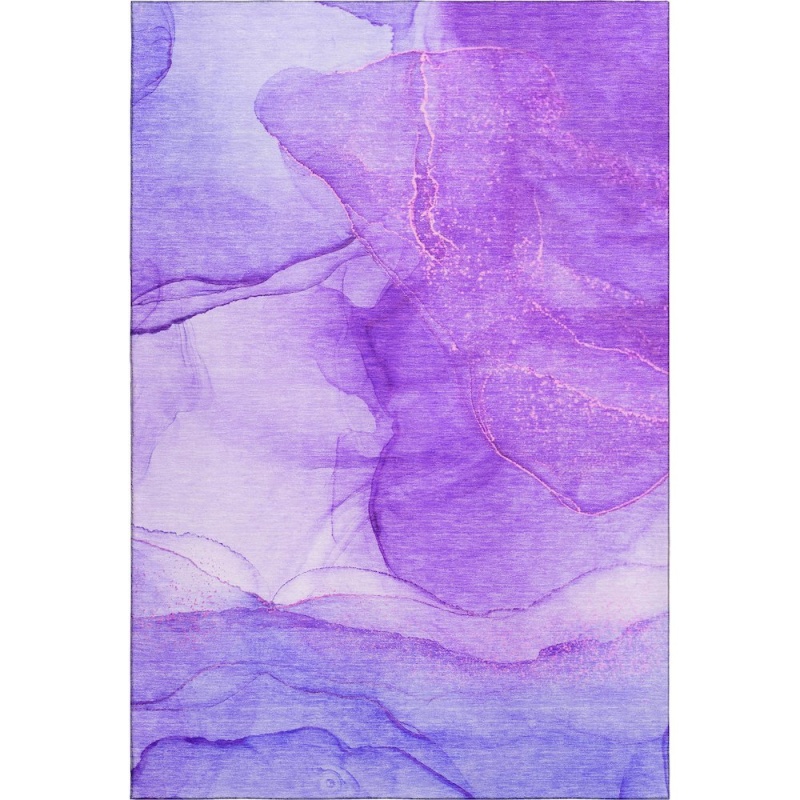 Premium Machine Washable Mayfield Purple 5' X 7'6" Rug