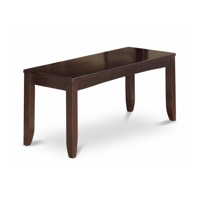 Lynfield Dining Bench With Wood Seat In Cappuccino Finish