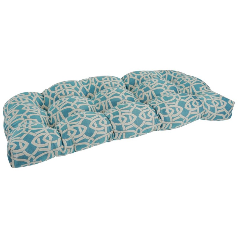 42-Inch By 19-Inch U-Shaped Premium Outdoor Tufted Settee/Bench Cushion