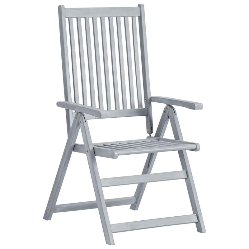 Vidaxl Garden Reclining Chairs 3 Pcs With Cushions Solid Acacia Wood 4730